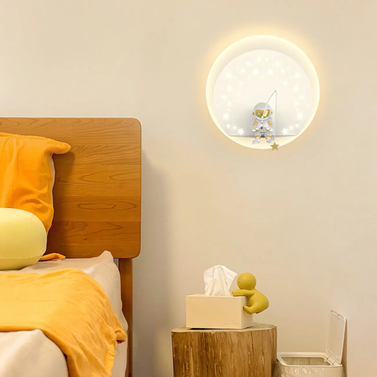 Kids Modern Geometric Alloy Wall Light with Acrylic Shade Image - 6 | homeyfad