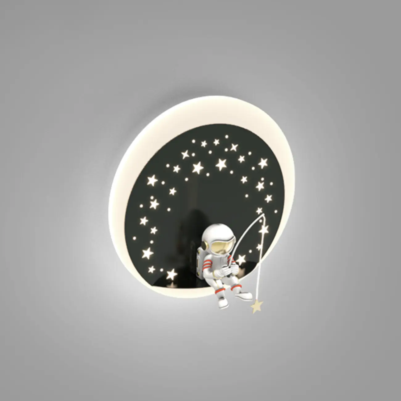 Kids Modern Geometric Alloy Wall Light with Acrylic Shade Image - 7 | homeyfad