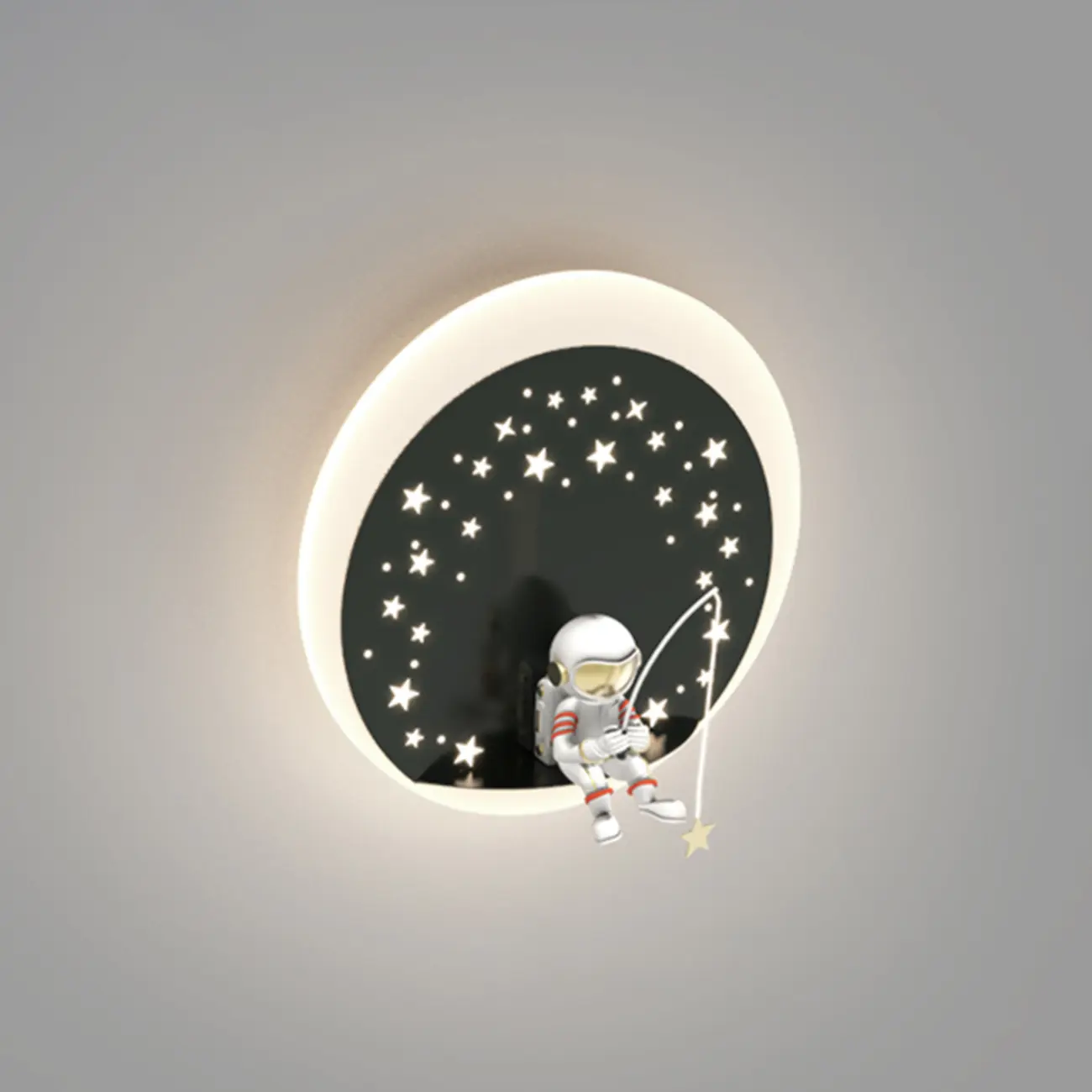 Kids Modern Geometric Alloy Wall Light with Acrylic Shade Image - 11 | homeyfad