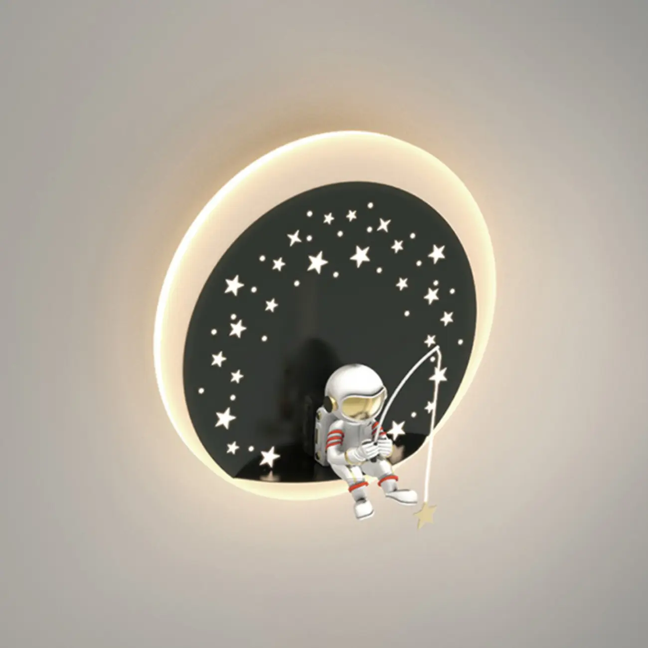 Kids Modern Geometric Alloy Wall Light with Acrylic Shade Image - 13 | homeyfad