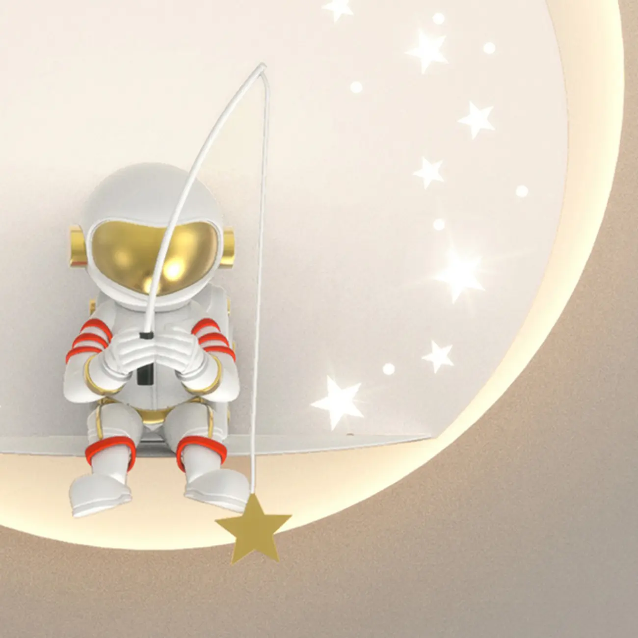 Kids Modern Geometric Alloy Wall Light with Acrylic Shade Image - 3 | homeyfad