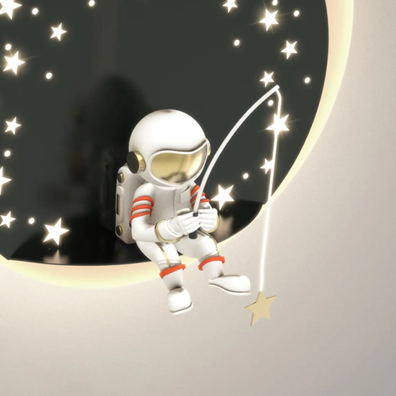 Kids Modern Geometric Alloy Wall Light with Acrylic Shade Image - 15 | homeyfad