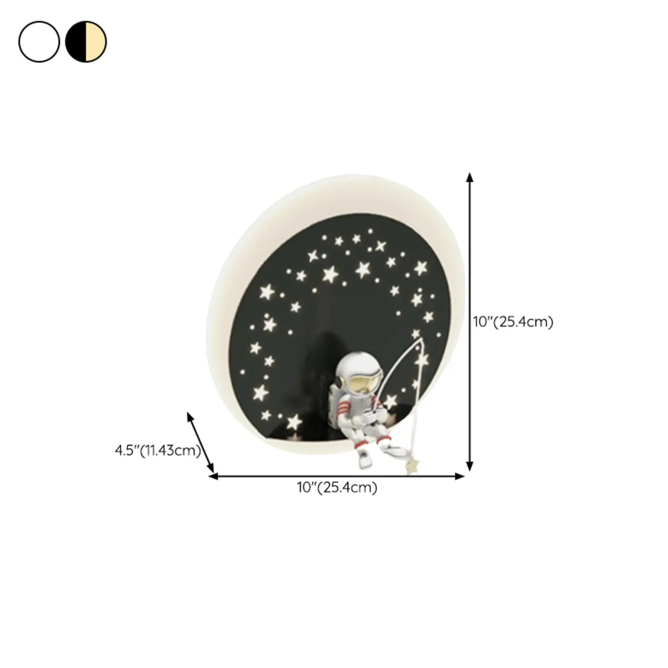 Kids Modern Geometric Alloy Wall Light with Acrylic Shade #size | homeyfad