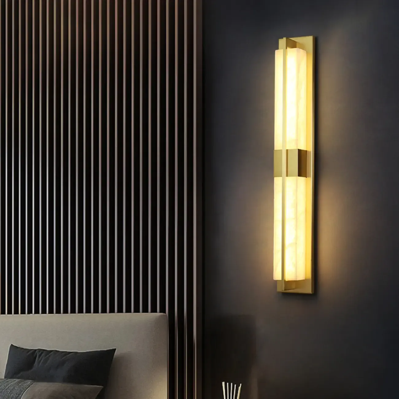 Modern Art Alloy Rectangular Wall light Image - 4