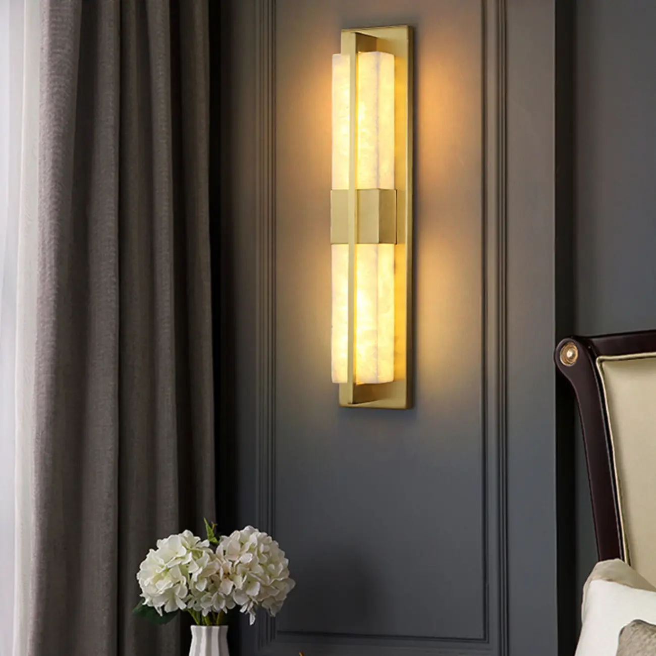 Modern Art Alloy Rectangular Wall light Image - 6 | homeyfad