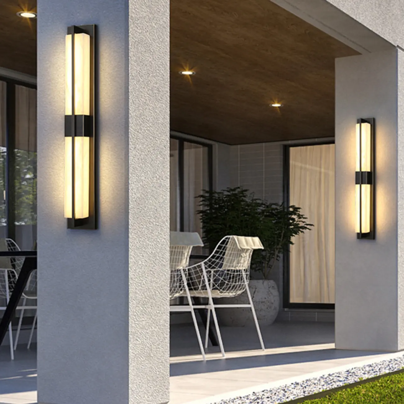 Modern Art Alloy Rectangular Wall light Image - 1 | homeyfad