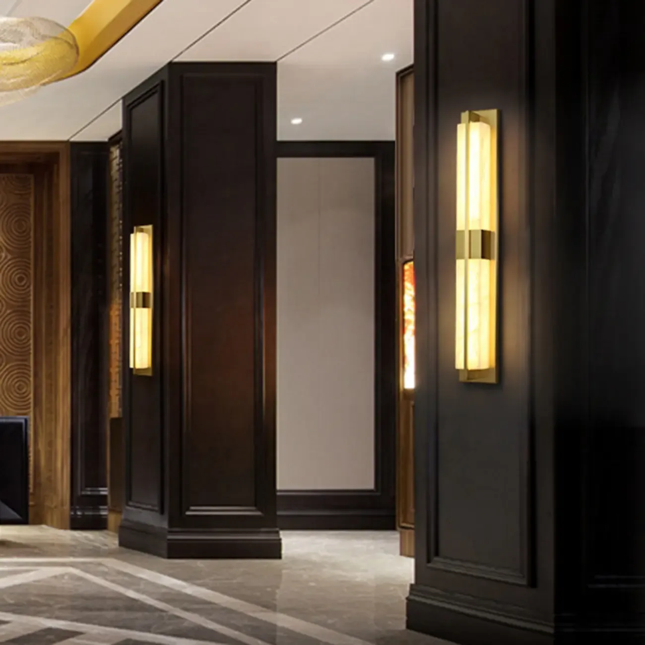 Modern Art Alloy Rectangular Wall light Image - 3