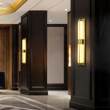 Modern Art Alloy Rectangular Wall light Image - 3