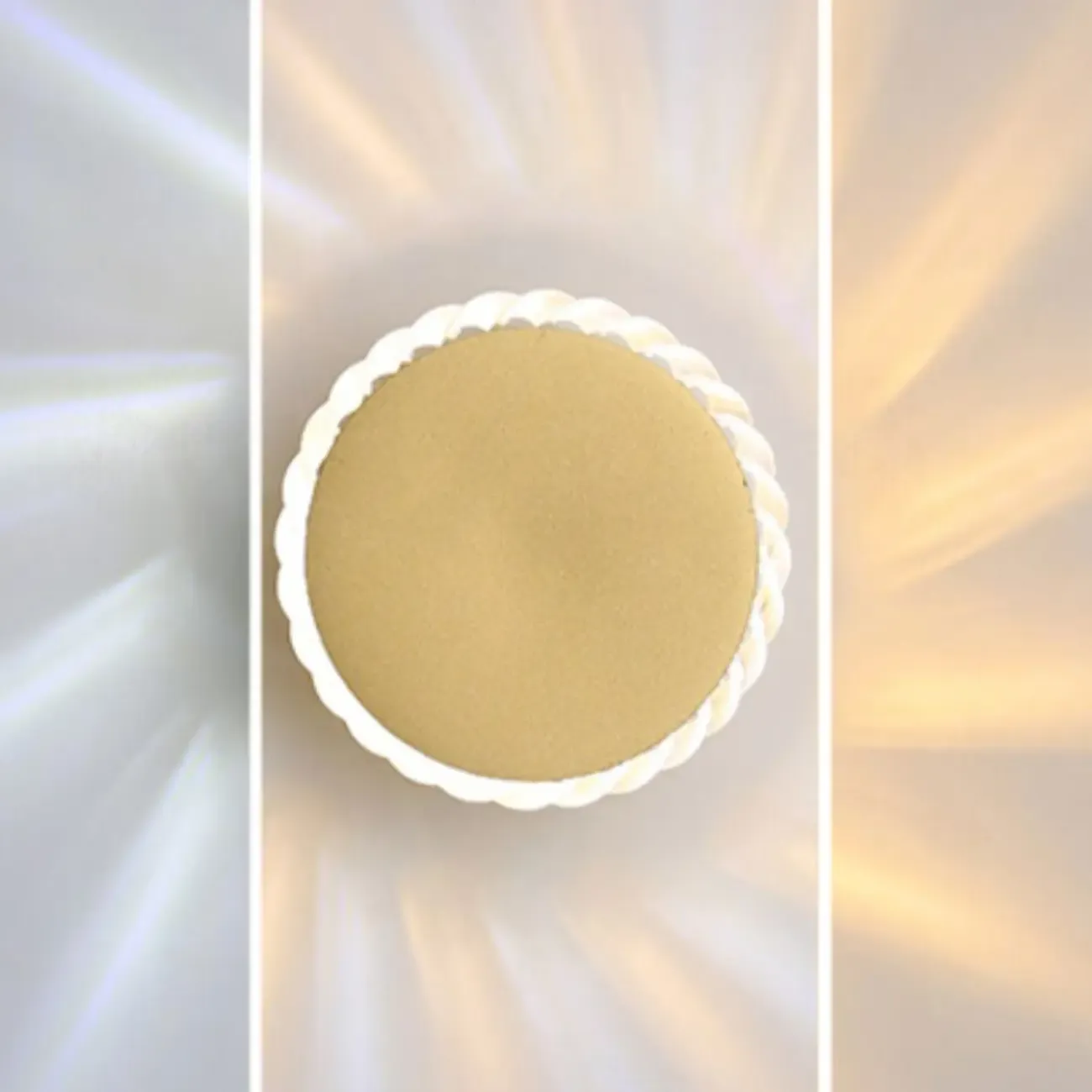 Minimalist Metal Round Sun-Shape Wall Sconce Image - 13