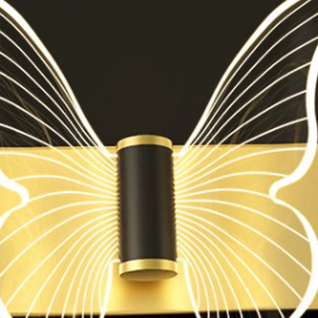 Modern Butterfly Wall Light with Gold Finish for Living Room Image - 10 | homeyfad