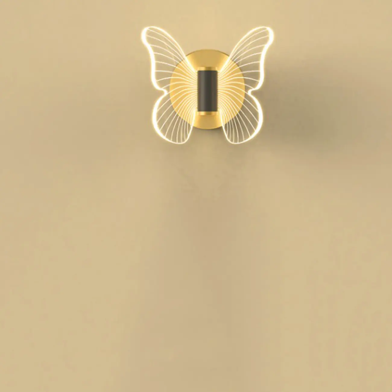 Modern Butterfly Wall Light with Gold Finish for Living Room Image - 11 | homeyfad
