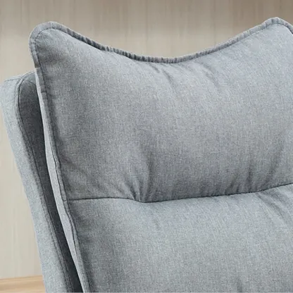 Modern Grey Fabric Reclining Ergonomic Office Chair Image - 3