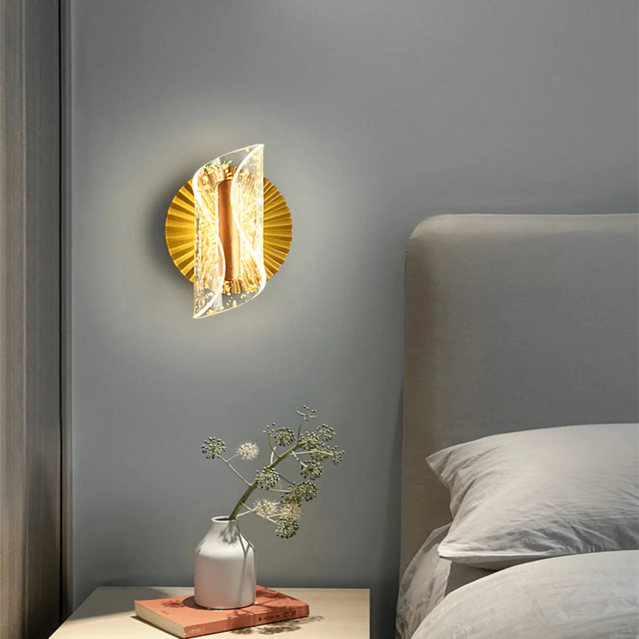Modern Butterfly Shape Acrylic LED Wall Light Gold Image - 17 | homeyfad