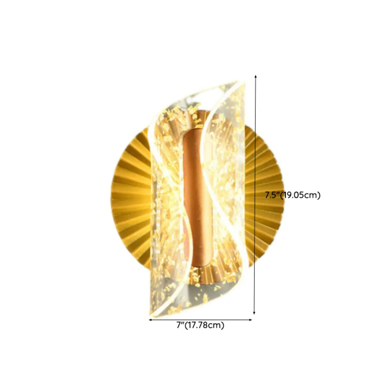 Modern Butterfly Shape Acrylic LED Wall Light Gold Image - 20 | homeyfad