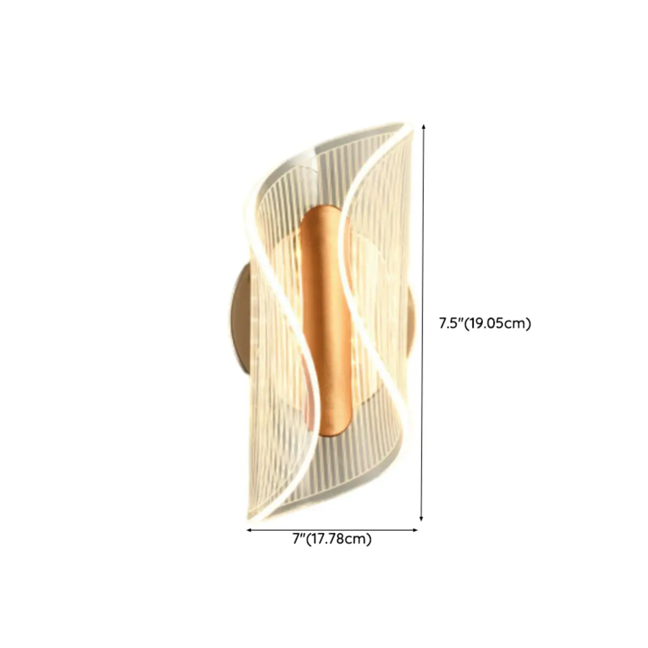 Modern Butterfly Shape Acrylic LED Wall Light Gold Image - 23 | homeyfad