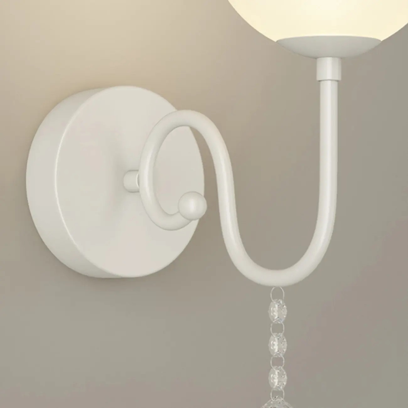 Modern Milk Glass Wall Light with Pink Metal Design Image - 16 | homeyfad