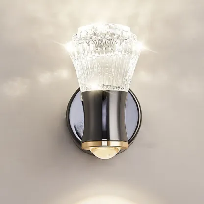 Art Decor Alloy and Crystal Wall Sconce Image - 16