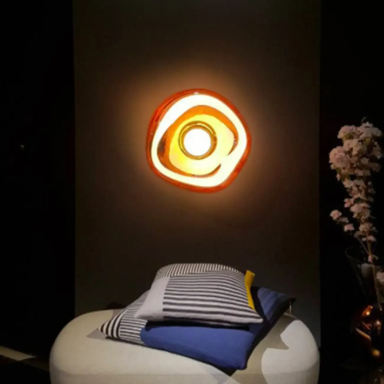 Modern Artistic Irregular Clear Shade Wall Sconce Image - 4