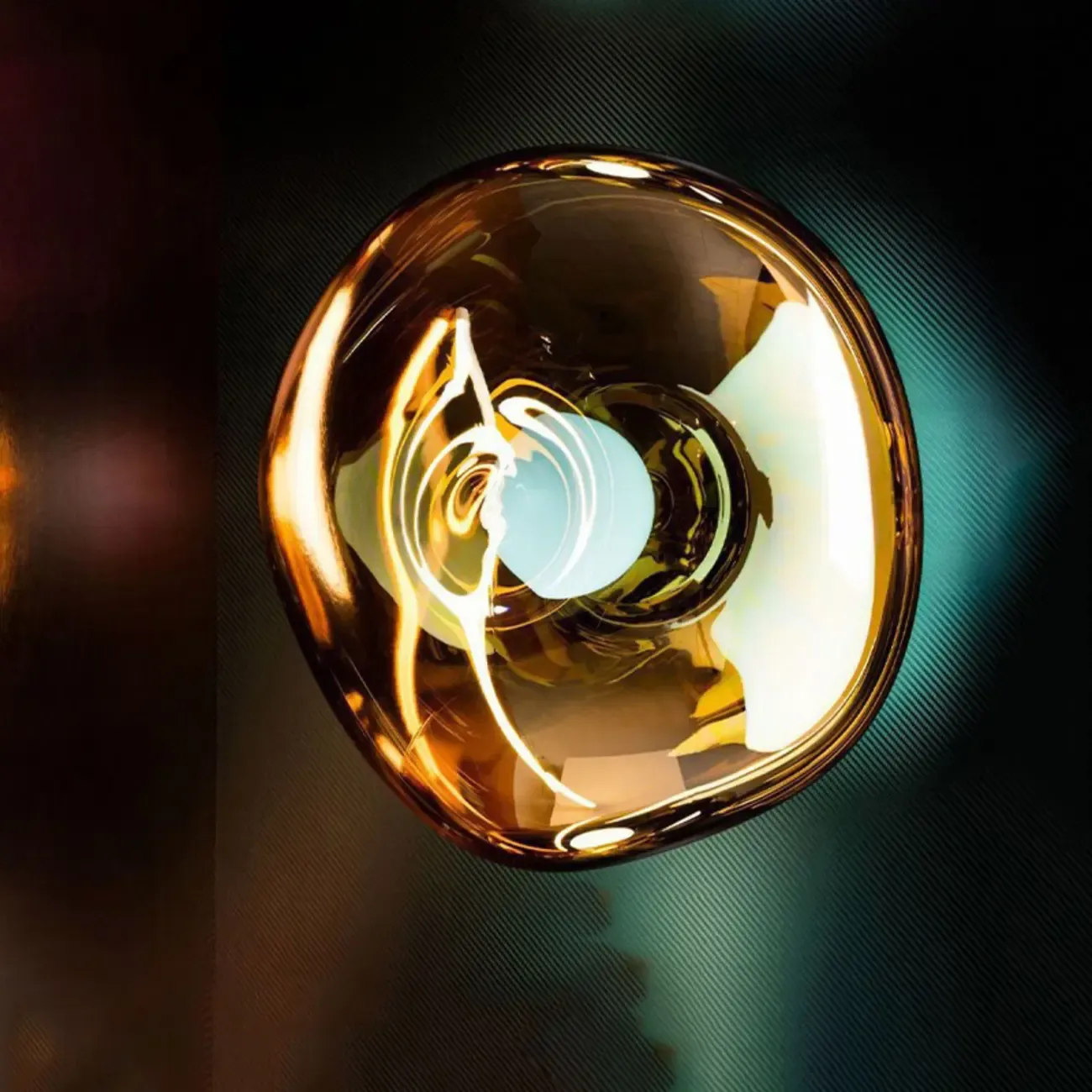 Modern Artistic Irregular Clear Shade Wall Sconce Image - 1