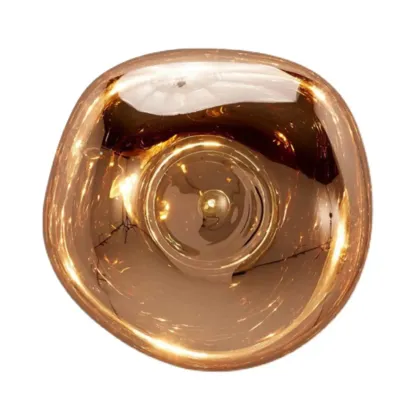 Modern Artistic Irregular Clear Shade Wall Sconce Image - 8