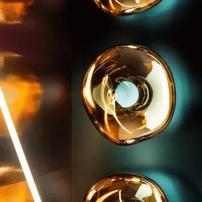 Modern Artistic Irregular Clear Shade Wall Sconce Image - 9