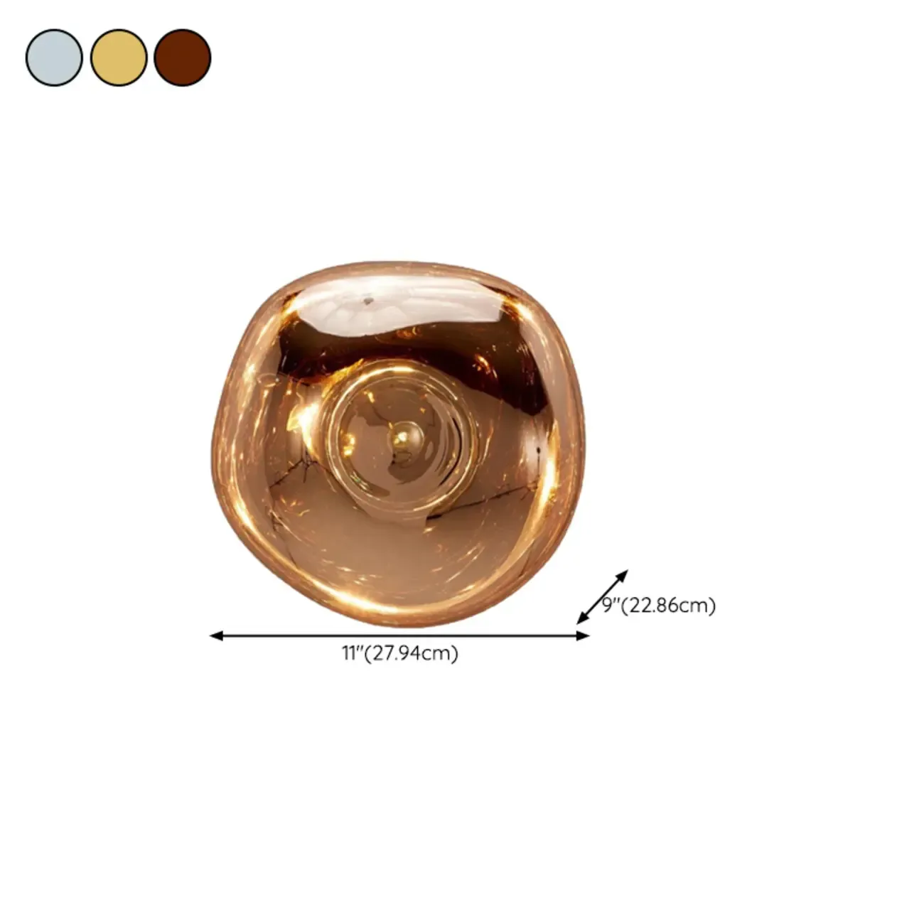 Modern Artistic Irregular Clear Shade Wall Sconce Image - 14
