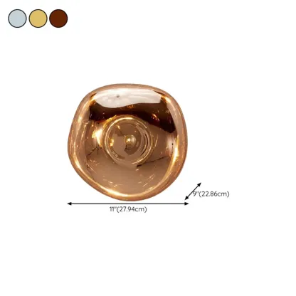 Modern Artistic Irregular Clear Shade Wall Sconce Image - 14