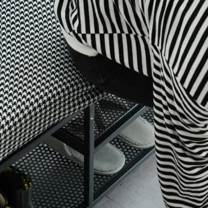 Entryway Metal Shoe Storage Bench with Padded Seat Image - 12