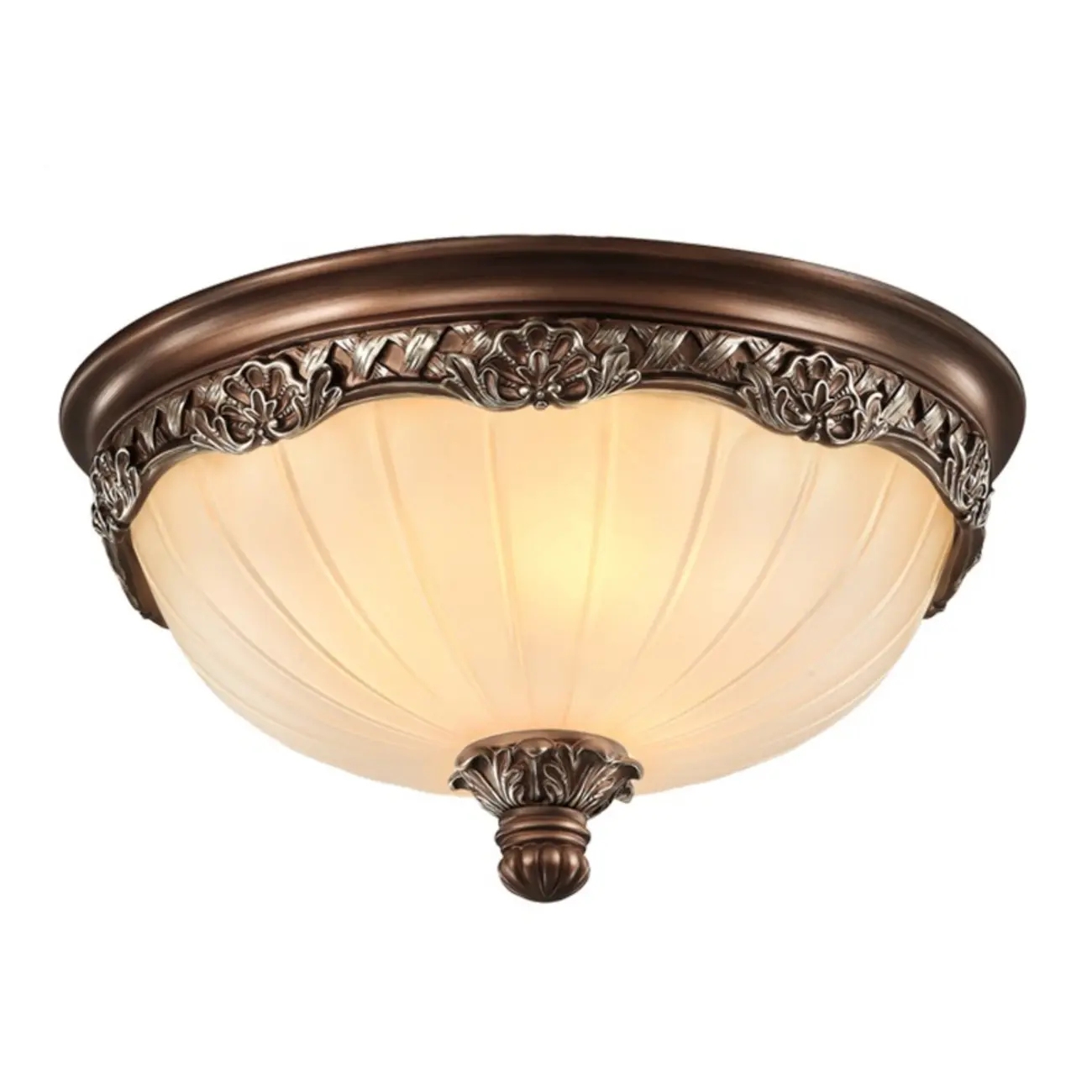 Brown Flush Mount Ceiling Light for Residential Use Image - 9 | homeyfad