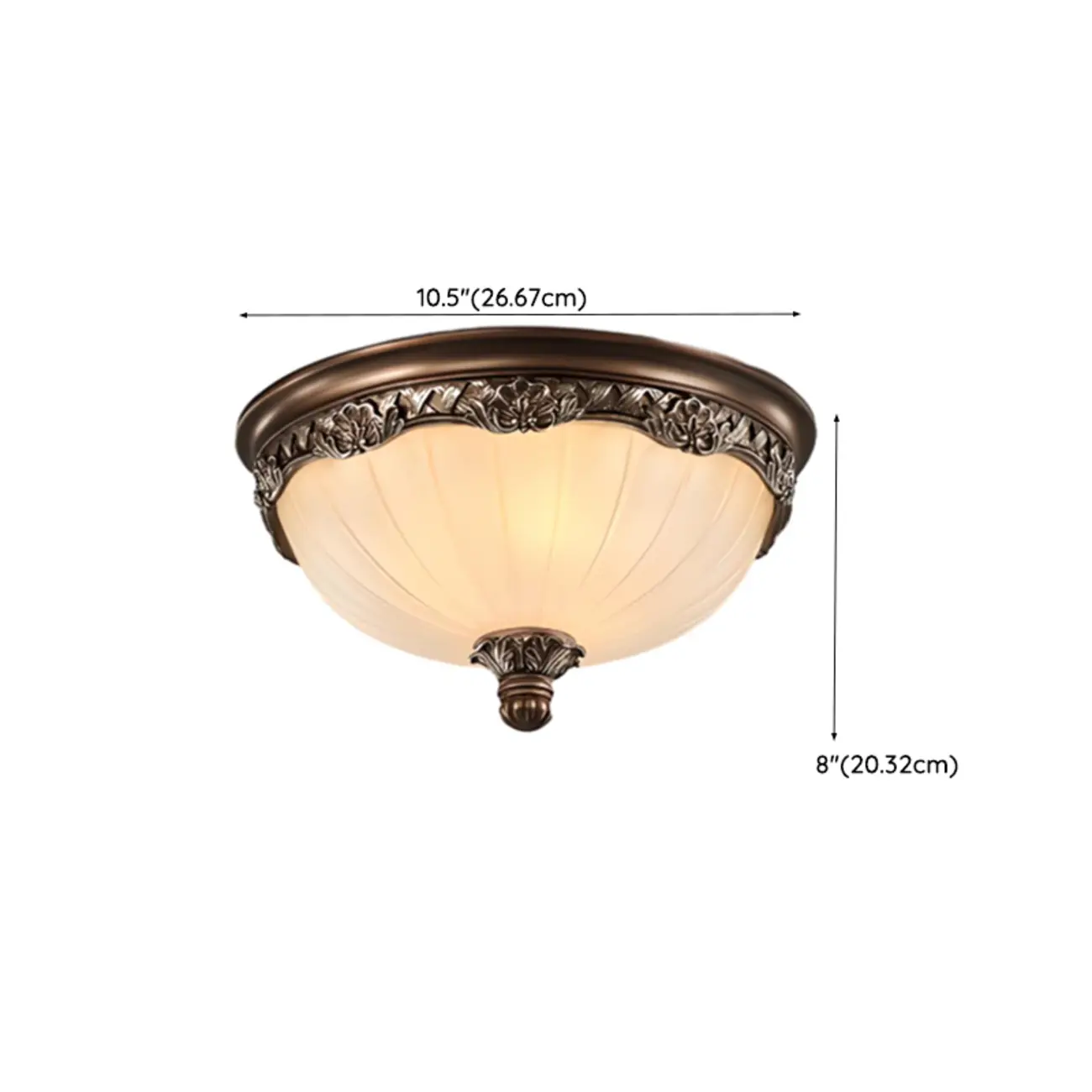 Brown Flush Mount Ceiling Light for Residential Use #size | homeyfad