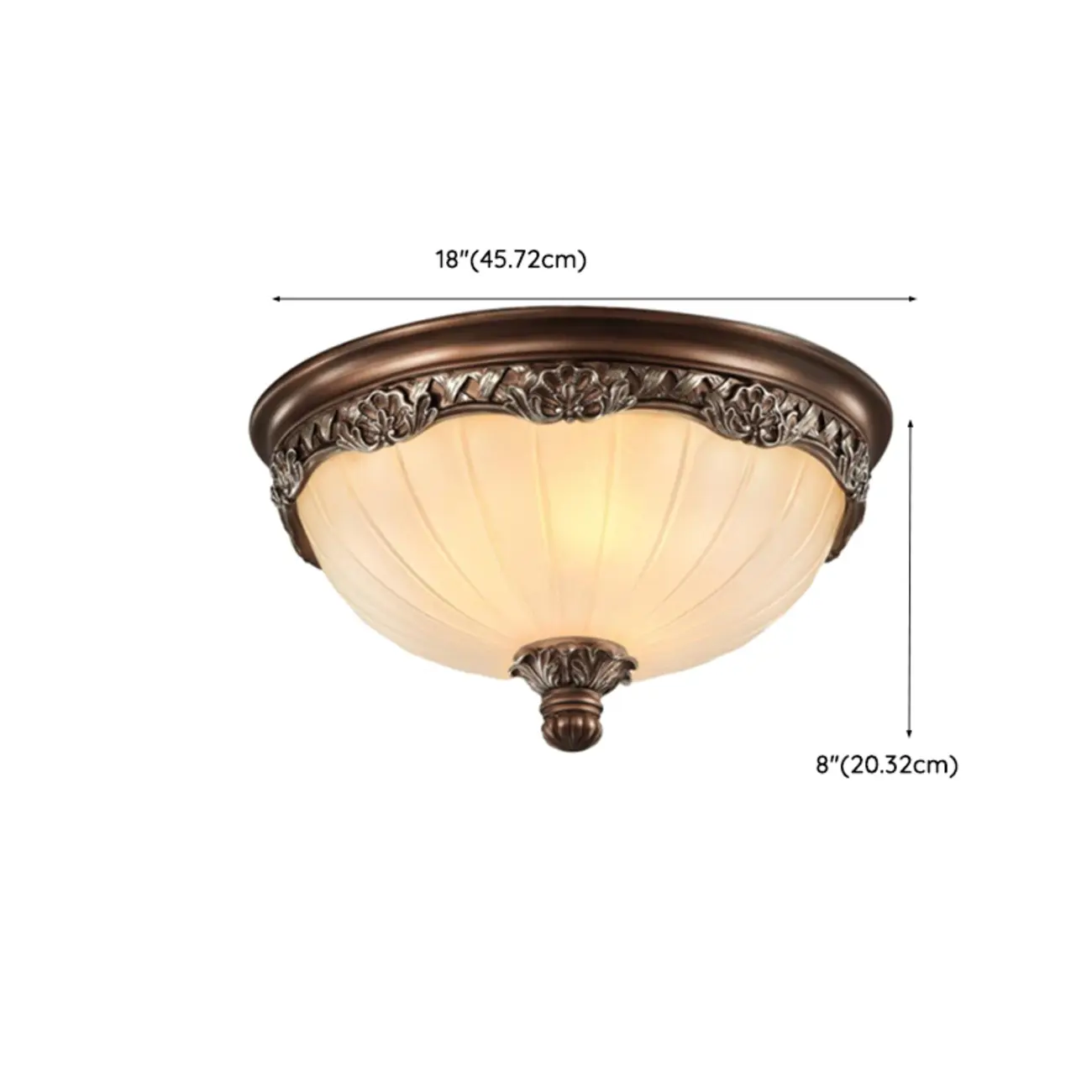 Brown Flush Mount Ceiling Light for Residential Use Image - 16 | homeyfad
