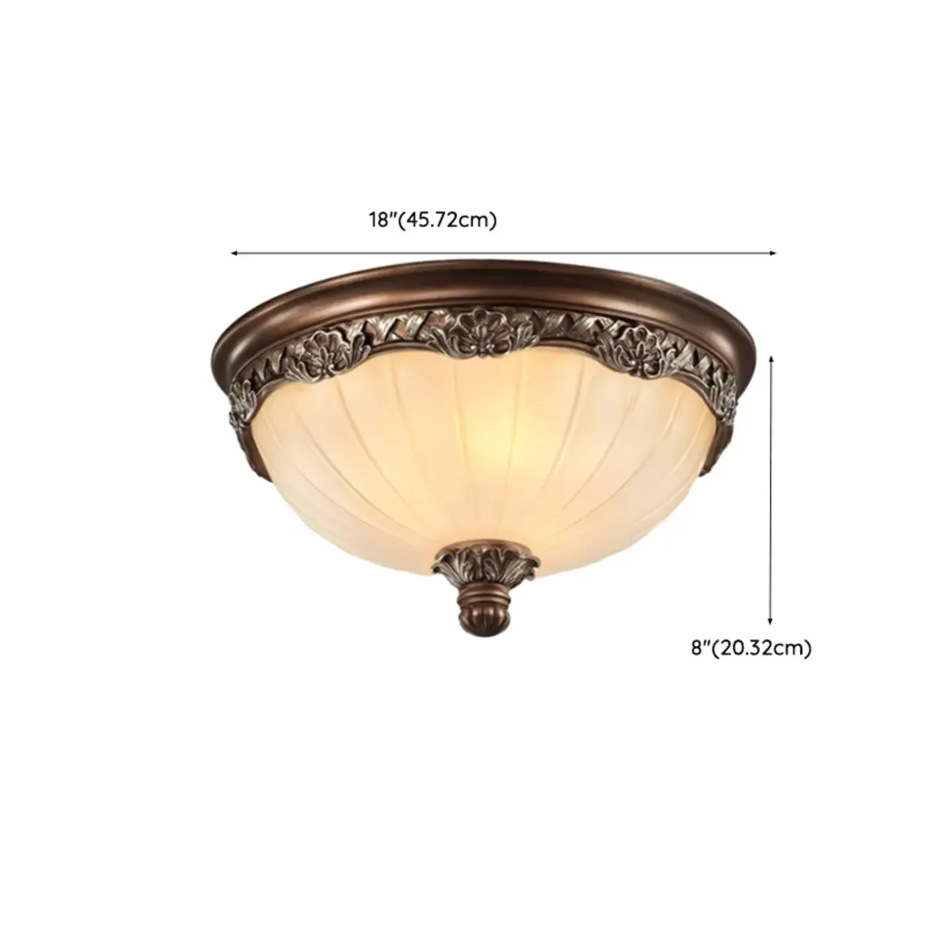 Brown Flush Mount Ceiling Light for Residential Use Image - 16