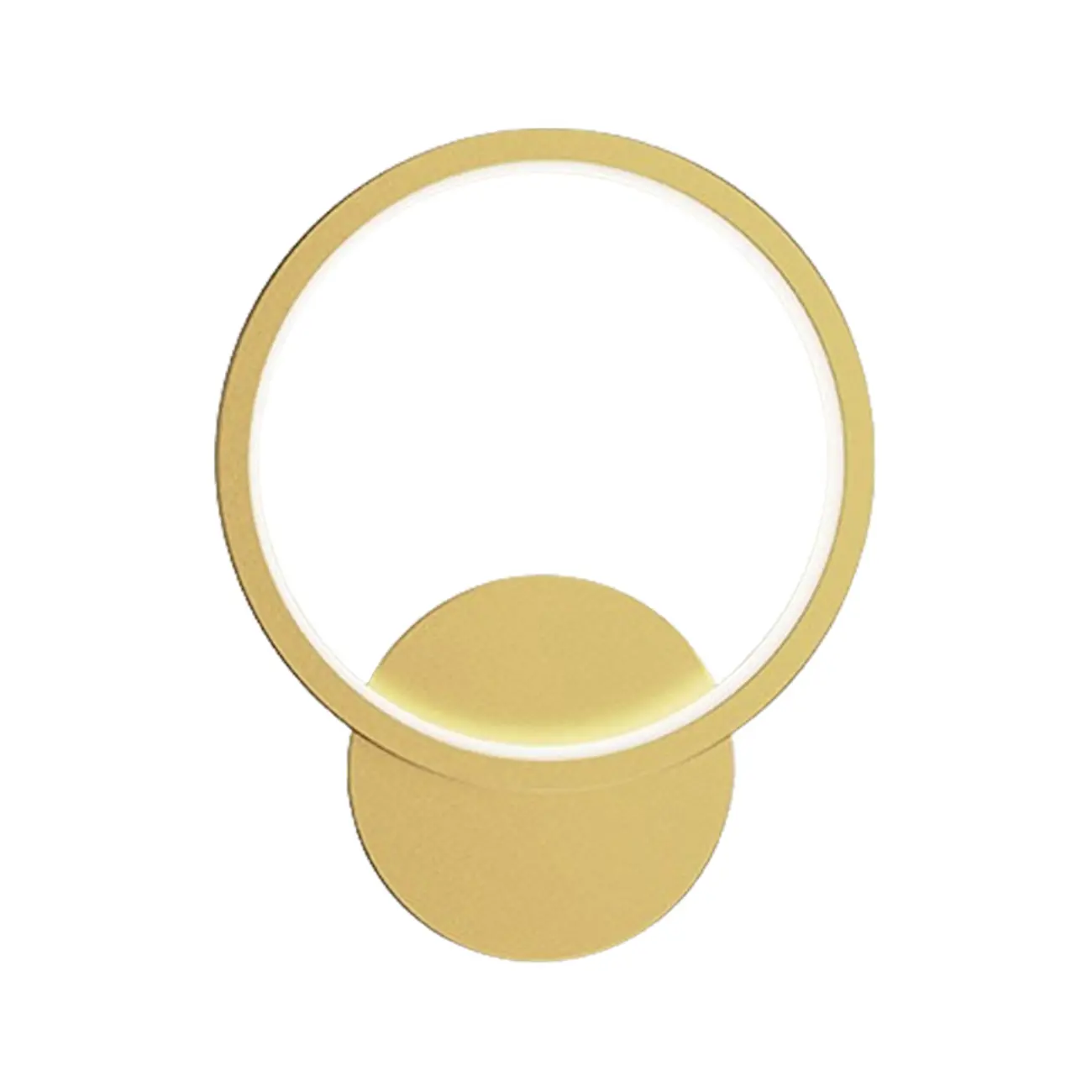 Modern Square LED Wall Sconce with Brass Finish for Bedroom | homeyfad