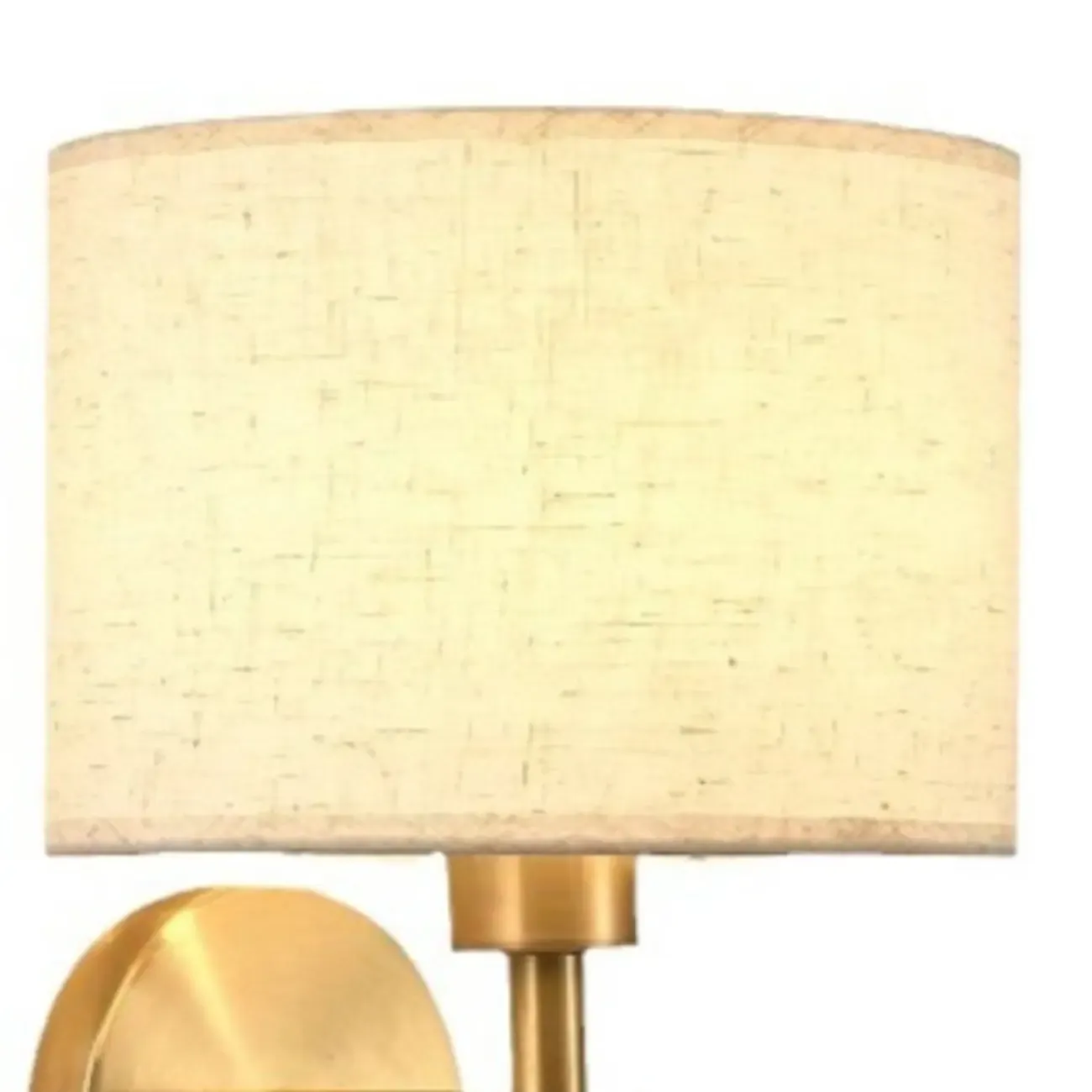 Contemporary Metal Fabric Drum Wall Sconce Image - 11