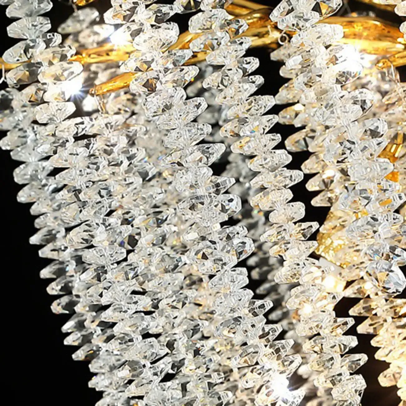 Luxury Crystal Branch Gold Metal Wall Sconce Image - 8