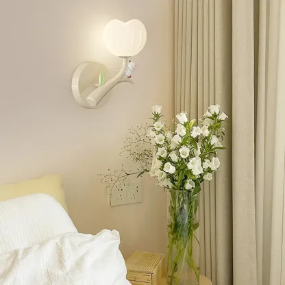 Modern Geometric Metal Wall Light with Plastic Shade Image - 11