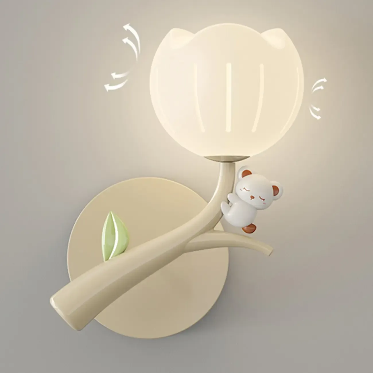 Modern Geometric Metal Wall Light with Plastic Shade Image - 15