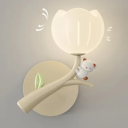 Modern Geometric Metal Wall Light with Plastic Shade Image - 15