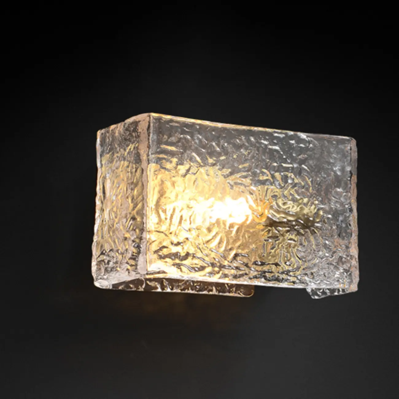 Contemporary Water Glass Wall Vanity Light for Bathroom Image - 2 | homeyfad