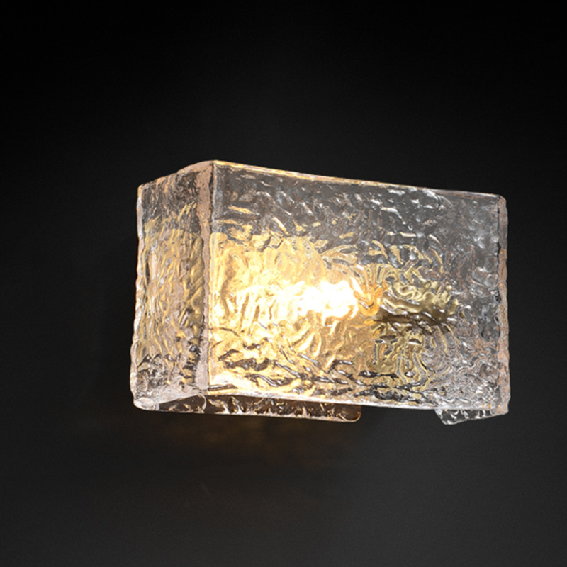 Contemporary Water Glass Wall Vanity Light for Bathroom - HomeyFad