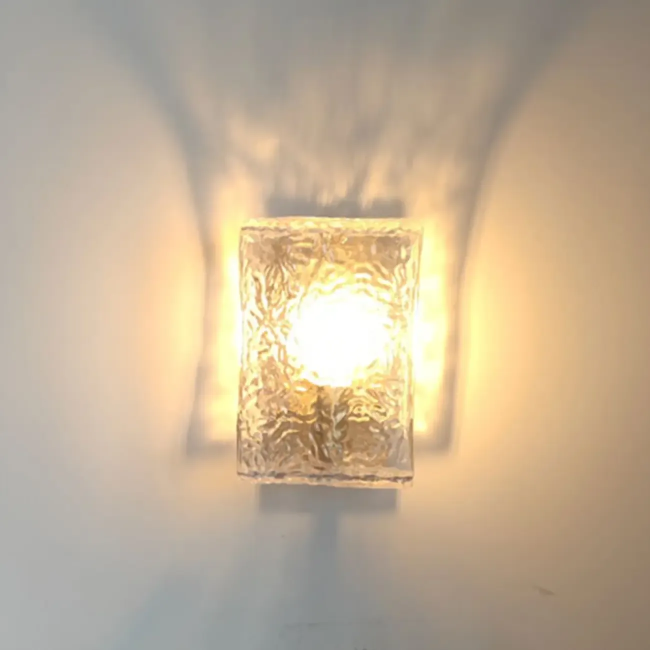 Contemporary Water Glass Wall Vanity Light for Bathroom Image - 7