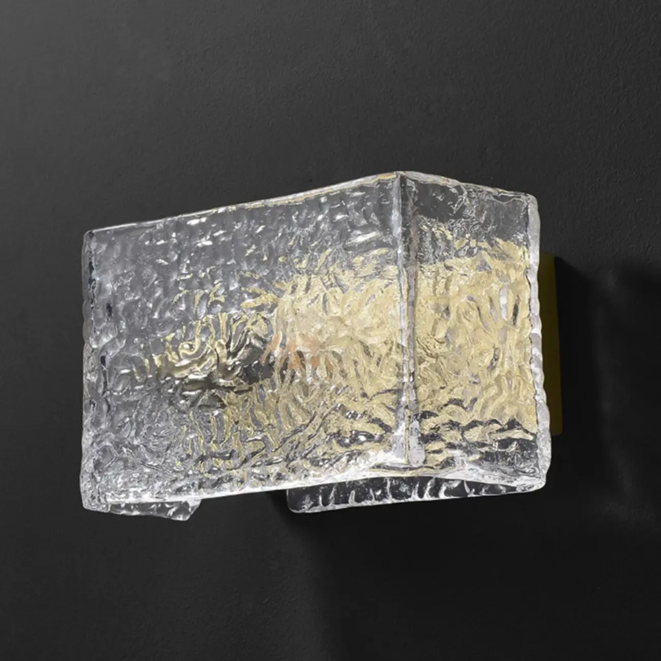 Contemporary Water Glass Wall Vanity Light for Bathroom Image - 11