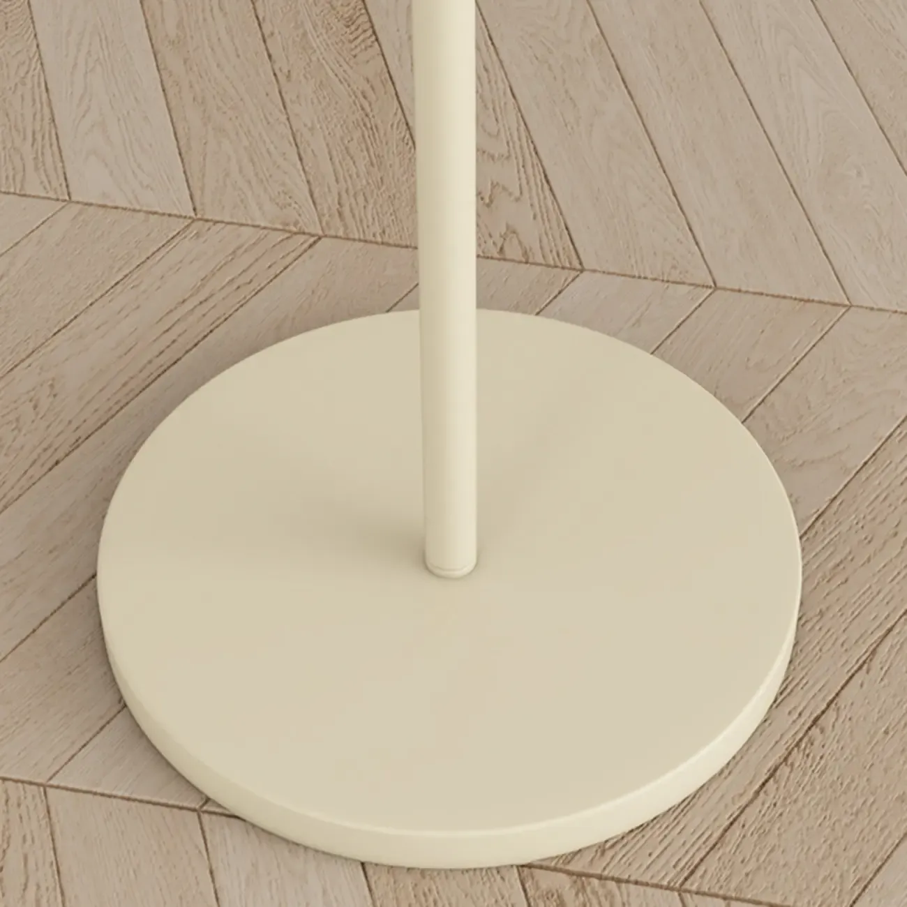 Modern Pleated Fabric White Metal 61" Floor Lamp Image - 11