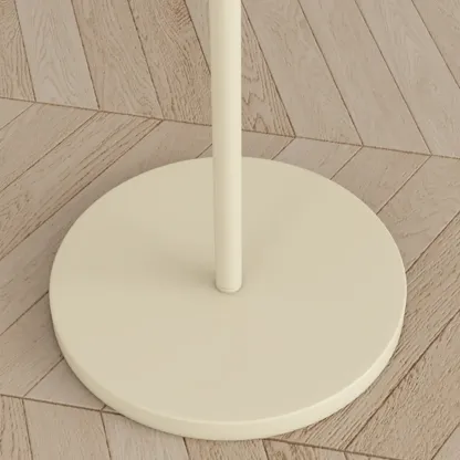 Modern Pleated Fabric White Metal 61" Floor Lamp Image - 11