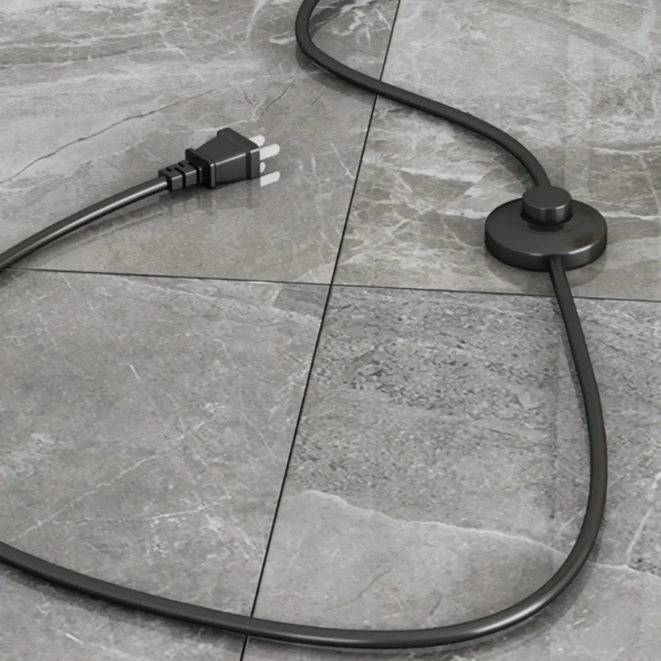 Modern Pleated Fabric White Metal 61" Floor Lamp Image - 12