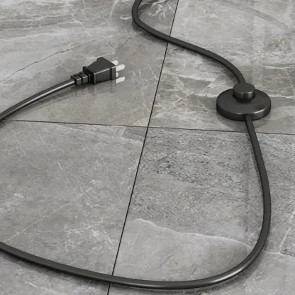 Modern Pleated Fabric White Metal 61" Floor Lamp Image - 12