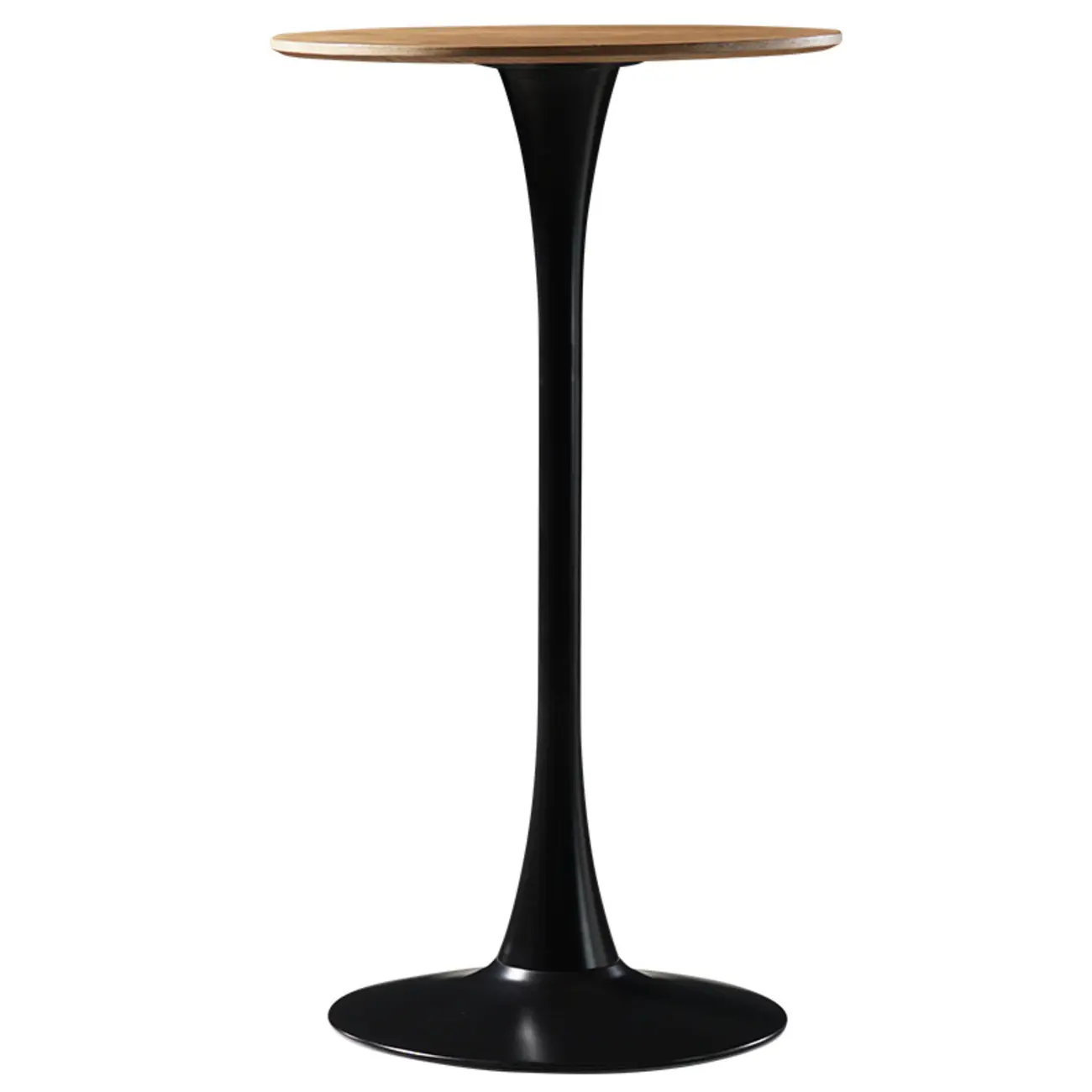 Modern Grey Wooden Round Tulip Base Bar Tables Image - 5 | homeyfad