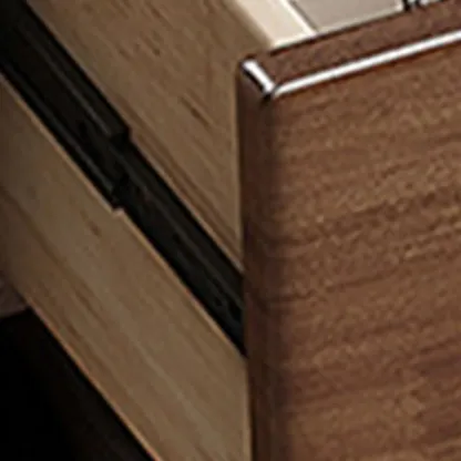 Nut-Brown Solid Wood Entryway Shoe Storage Bench Image - 8