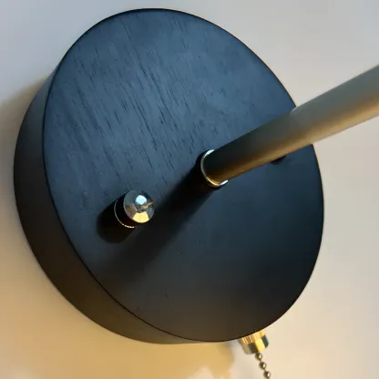 Modern Wall Light with Fabric Shade for Living Room Image - 7