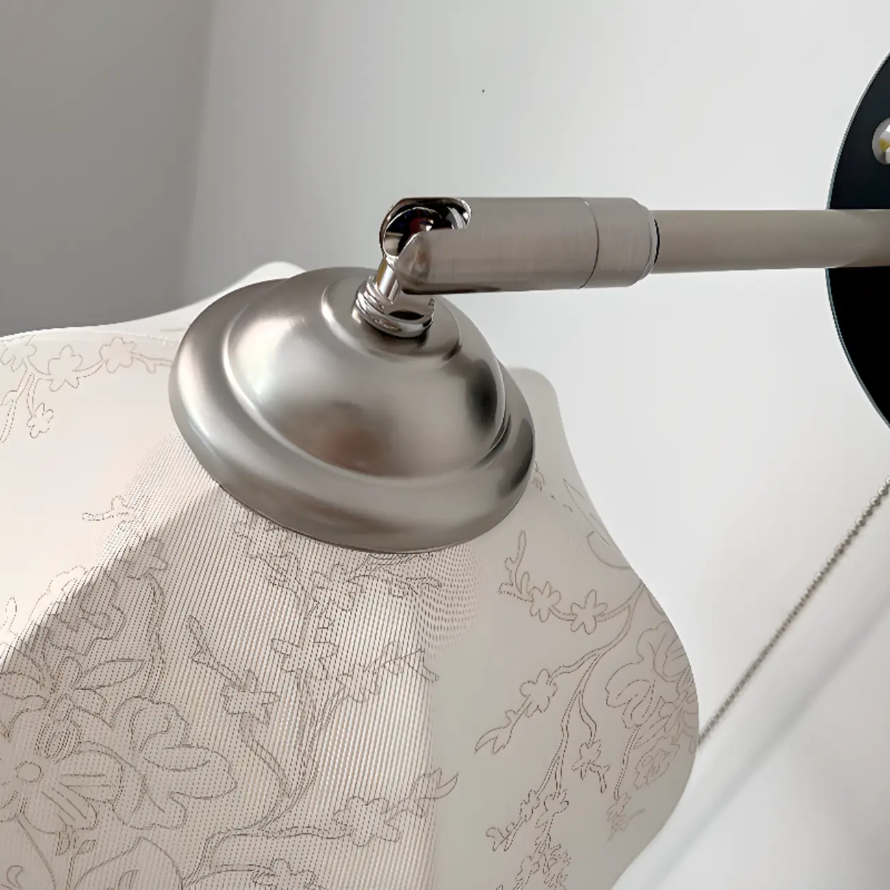 Modern Wall Light with Fabric Shade for Living Room Image - 8 | homeyfad